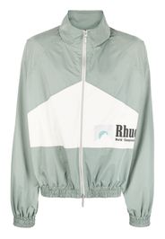 Rhude World Championship logo-print bomber jacket - Verde