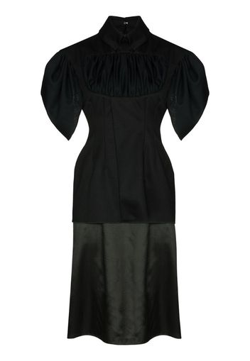 handwoven organic drape midi dress