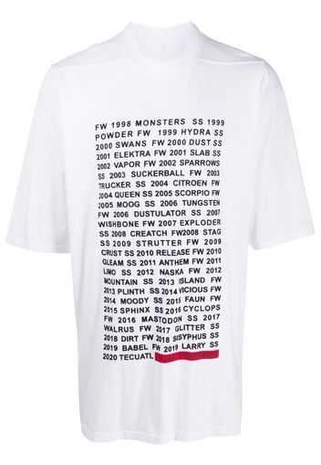 text print oversized T-shirt