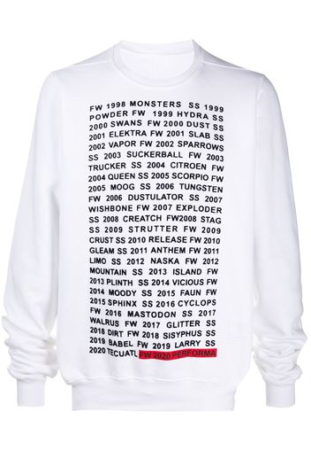 graphic lettering sweatshirt