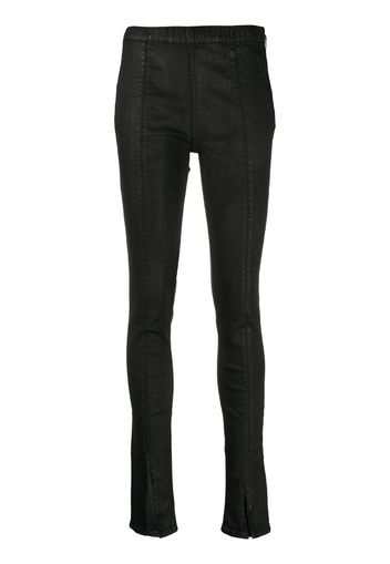 biker high-rise trousers