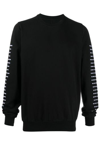 text-print crew neck sweatshirt