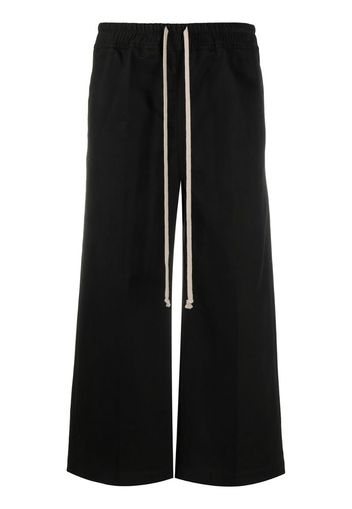 cropped flare trousers