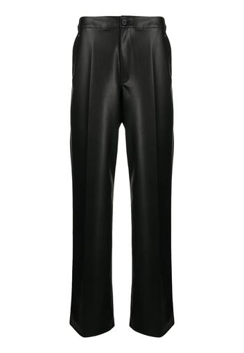 high-rise wide leg trousers