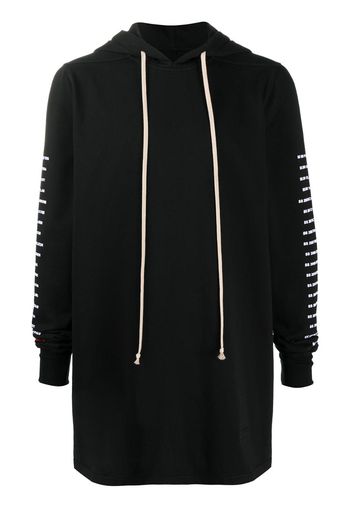 long drawstring hoodie