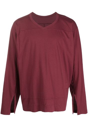 panelled cotton sweatshirt