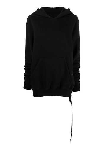 Rick Owens DRKSHDW reverse-drawstring cotton hoodie - Nero