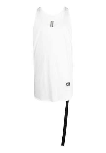 Rick Owens DRKSHDW loose racerback tank top - Bianco