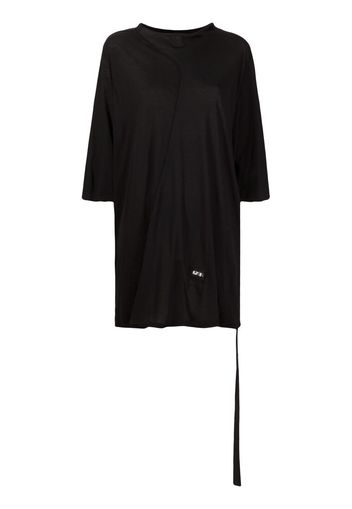 Rick Owens DRKSHDW oversize logo patch T-shirt - Nero