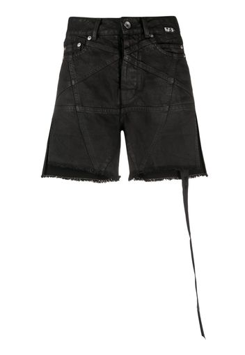 Rick Owens DRKSHDW high-waisted denim shorts - Nero