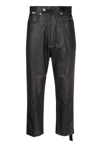 Rick Owens DRKSHDW cropped denim jeans - Nero