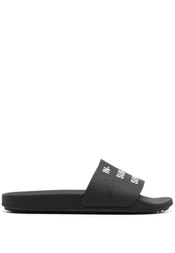 Rick Owens DRKSHDW text-print slides - Nero