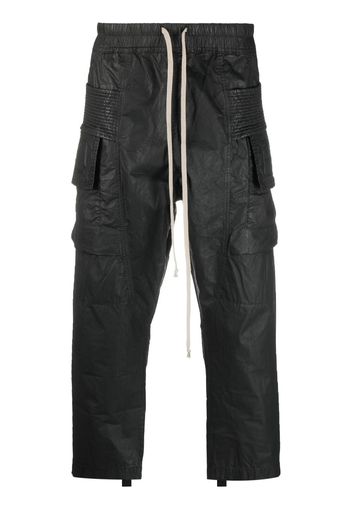 Rick Owens DRKSHDW Pantaloni con cavallo basso crop - Nero