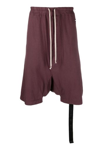 Rick Owens DRKSHDW Pantaloni corti con cavallo basso - Viola