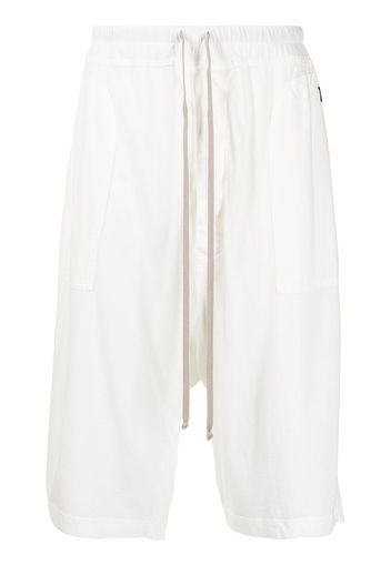 Rick Owens DRKSHDW drop-crotch shorts - Bianco