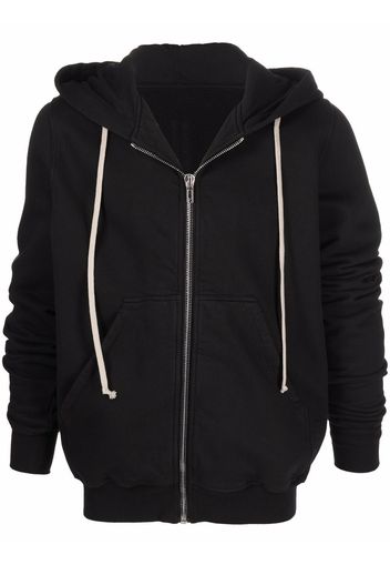 Rick Owens DRKSHDW zipped cotton hoodie - Nero