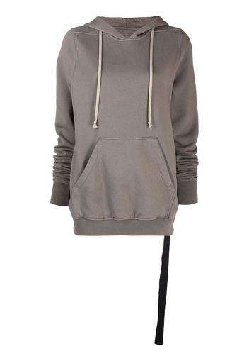 Rick Owens DRKSHDW draped-detail pullover hoodie - Grigio