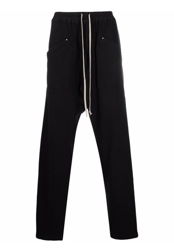 Rick Owens DRKSHDW drawstring drop-crotch trousers - Nero