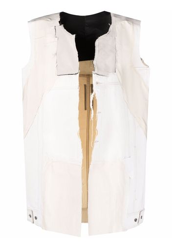 Rick Owens DRKSHDW Cappotto con effetto vissuto - Bianco