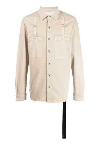 Rick Owens DRKSHDW Giacca-camicia a maniche lunghe - Marrone