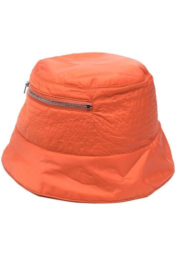 Rick Owens DRKSHDW Cappello bucket con zip - Arancione