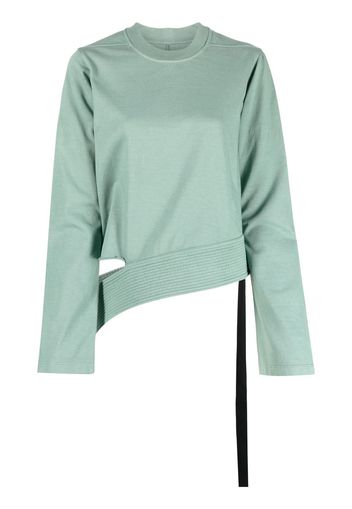 Rick Owens DRKSHDW cut-pit crew-neck sweatshirt - Verde