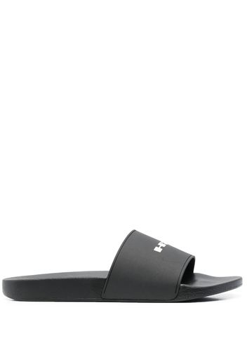 Rick Owens DRKSHDW logo-print slides - Nero