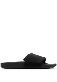 Rick Owens DRKSHDW Slides con chiusure a strappo - Nero