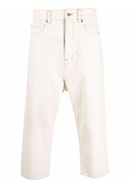 Rick Owens DRKSHDW straight leg cropped jeans - Toni neutri