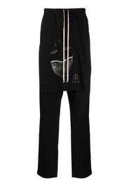 Rick Owens DRKSHDW Toothface Belas crop-crotch track pants - Nero