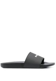 Rick Owens DRKSHDW logo-print slides - Nero