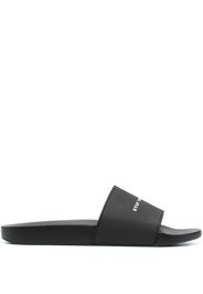 Rick Owens DRKSHDW Sandali slides con stampa - Nero