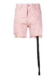 Rick Owens DRKSHDW raw-cut denim shorts - Rosa