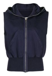 Rick Owens DRKSHDW Giacca smanicata con cappuccio - Blu