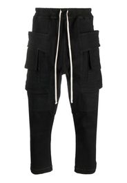 Rick Owens DRKSHDW Cargo crop on coulisse - Nero