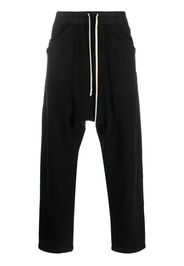 Rick Owens DRKSHDW organic-cotton drawstring-waist trousers - Nero