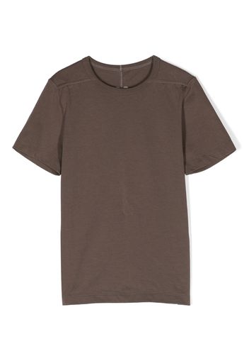 Rick Owens Kids round-neck cotton T-shirt - Marrone