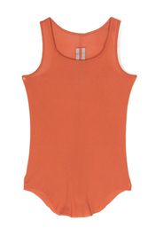 Rick Owens Kids raw-cut rib-knit tank top - Arancione