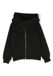 Rick Owens Kids zip-up cotton hoodie - Nero