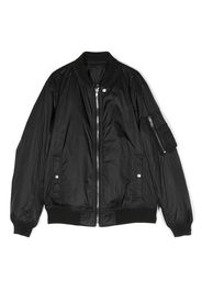 Rick Owens Kids zip-up bomber jacket - Nero