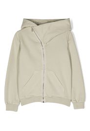 Rick Owens Kids zip-up cotton hoodie - Toni neutri