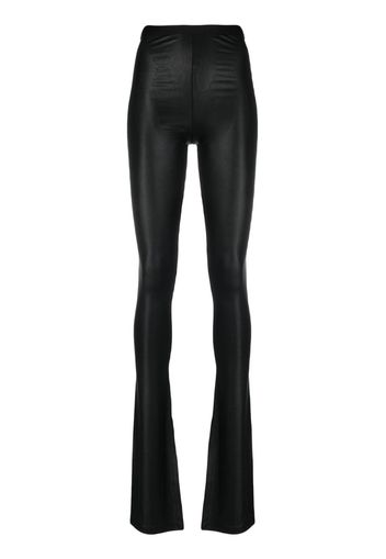 Rick Owens Lilies side-slit flared trousers - Nero