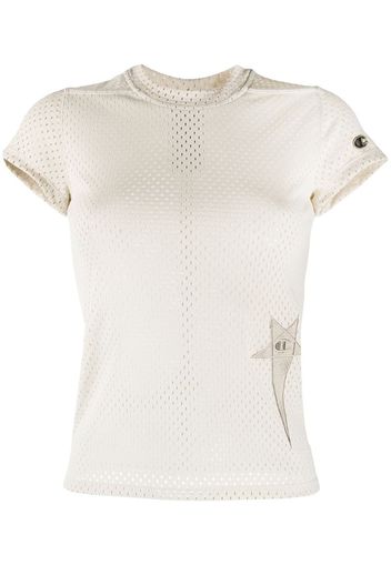 fitted mesh T-shirt