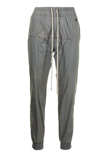 Rick Owens X Champion Joggers con ricamo - Grigio