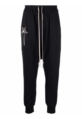 Rick Owens X Champion Pantaloni sportivi con ricamo - Nero