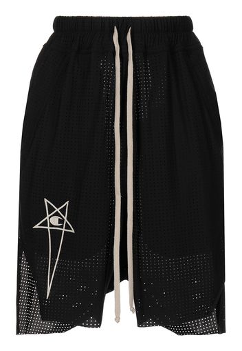 Rick Owens X Champion embroidered-logo short - Nero