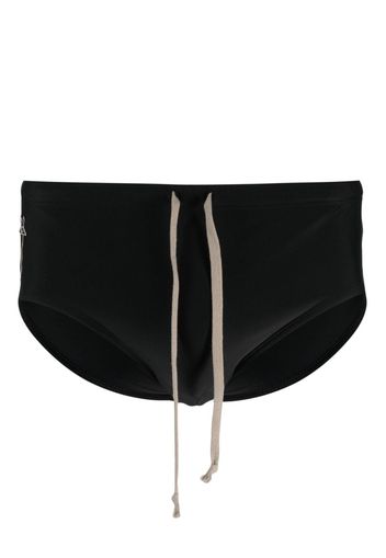 Rick Owens X Champion embroidered-logo swimming trunks - Nero