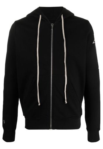 Rick Owens X Champion logo-embroidered cotton hooded jacket - Nero