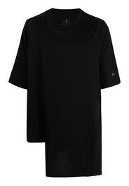 Rick Owens X Champion T-shirt asimmetrica con maniche corte - Nero