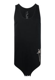 Rick Owens X Champion embroidered-logo cotton vest - Nero